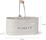 Garden Trading Original Wash Up Sink Caddy Chalk Steel 3 Compartment Kitchen view 6