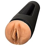 Doc Johnson Main Squeeze - Vicky Vette - Squeeze Plate for Precise Pressure - Twist End Cap to Control Suction - Discreet Premium Stroker - Male Masturbator