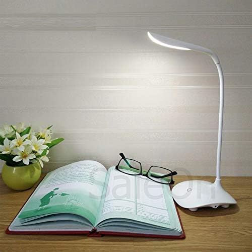 Wooum LED Touch On/Off Switch Desk Lamp/Student Study Reading Dimmer Rechargeable Led Table Lamps(White)-761