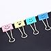 GAIORD 72 Pack Medium Paper Clips (1 inch/25mm), Smiling Face Binder Clips, Assorted Colors (1 inch)