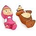 Masha and the Bear Rubber Bath Toys