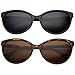 grinderPUNCH Women's Polarized Cateye Sunglasses Lentes 2 Pack Saver