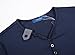 Aiyino Mens Summer Casual V-Neck Button Cuffs Cardigan Short Sleeve T-Shirts L Navy