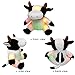 BSTAOFY 8'' Light up Dairy Cow Stuffed Animal Glow Milk Cattle LED Plush Toy Afraid of Dark Birthday Gift for Kids on Christmas Holidays
