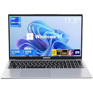 ACEMAGIC ノートパソコン N97 ノートPC 17.3インチ インテルN97 AX17ノートパソコン