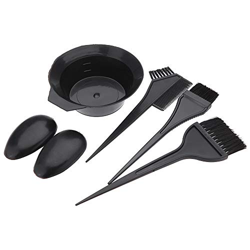 5Pcs Makeup Accessories Hairdressing Combo Salon Hair Colouring Brush Dye Comb Mixing Bowl Dye Tint Tool Set Styling Tools Kit
