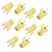 uxcell End Launch PCB Mount SMA Female Connector Straight RF Connector Adapter 10 Pcs