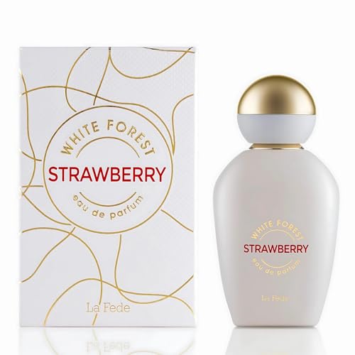 Khadlaj La Fede White Forest Strawberry Eau De Parfum Spray for Women, 3.4 Ounce