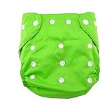 Iuhan New Newborn Baby Cloth Diaper Cover Adjustable Reusable Washable Nappy (Green)