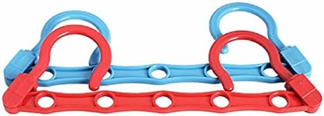 2Pcs Useful 5-Hole Space Saver Wonder Magic Hanger Hook Closet Organizer Random Color
