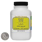 Oleic Acid [C18H34O2] 100% Pure GP Grade Liquid in 8 Oz in a Space-Saver Bottle USA