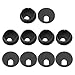 uxcell 10 Pcs Black Computer Desk Table Counter Top Wire Plastic Grommets 35mm Dia