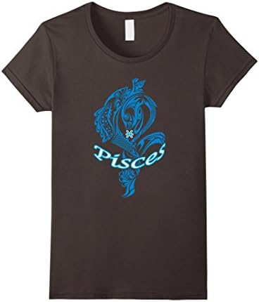 Womens Pisces Shirt - Love Pisces Tee Shirt Small Asphalt