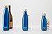 S'well Vacuum Insulated Stainless Steel Water Bottle, 17 oz, Monaco Blue with matching cap