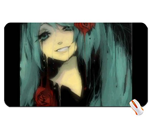 Anime Vocaloid Hatsune Miku Twintails Detached Sleeves Big Mouse Pad Dimensions:60X35X0.2 CM