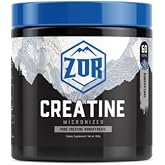 ZOR Micronized Creatine Monohydrate Powder 5000mg &ndash; Pure, Unflavored, Sugar-Free, Non-GMO &ndash; Supports Muscle Growth, Strength, Recovery &amp; Endurance &ndash; 60 Servings