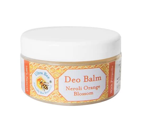 Ultra Bee Naturally Bee Beautiful 100% Natural Deodorant Balm/odour eliminator Balm with Neroli (Orange Blossom) 100ml