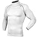 DRSKIN UV Sun Protection Long Sleeve Top Shirts Skins Tee Rash Guard Compression Base Layer UPF 50+ (SW051, L)