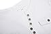 EXLURA V-Neck Cotton Blend Tee Shirt Tunic Top with Long Sleeve - L White