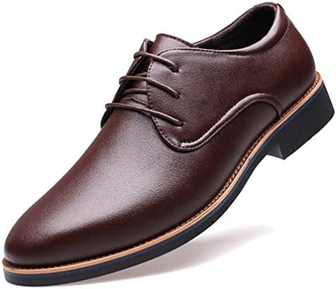 Phil Betty Mens Oxford Shoes Lace Up Breathable Non-Slip Business Casual Formal Shoes