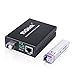 ipolex A Pair of Bidi Gigabit Single-Mode LC Fiber to Ethernet Media Converter, with BiDi SFP LX Module, 1310nm/1550nm, SMF, up to 20-KM, 1.25G Fiber Media Converter,1000Base-LX to 10/100/1000Base-TX