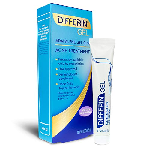 Differin Adapalene Prescription Strength Retinoid Gel 0.1% Acne Treatment (up to 90 Day supply), 45 gram