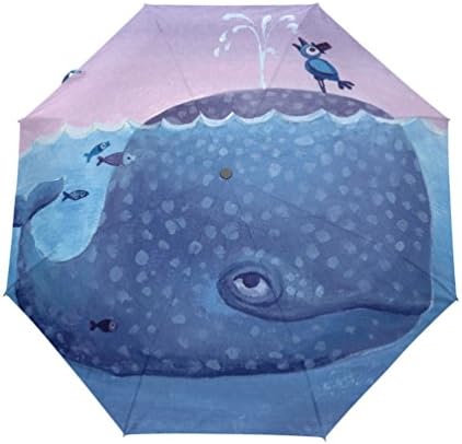 Crow Whale Custom Automatic Foldable Umbrella