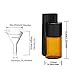 Snuff Bullets with DmHirmg Micro Funnel Snuff Snorter Dispenser Bottle 31MM Height(5Pack)