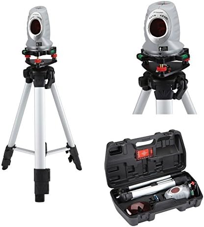 360 degree Rotating Self-Leveling Laser Level Kit Construction Industrial Tool Vials Blow Mold Case (Batteries Included)