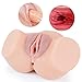 Masturbator Sex Doll with Big Ass Tight Canals for Men Masturbation Vagina Anal Sex, PALOQUETH 3D Realistic Masturbator with Soft Material Dual Ends for Stimulating