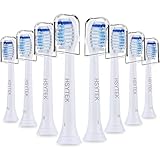 HSYTEK Replacement Toothbrush Heads Compatible with Sonicare DiamondClean, Fit ProtectiveClean, Plaque Control, Gum Health, FlexCare, HealthyWhite, EasyClean Model Brush Handles, 8 Pack