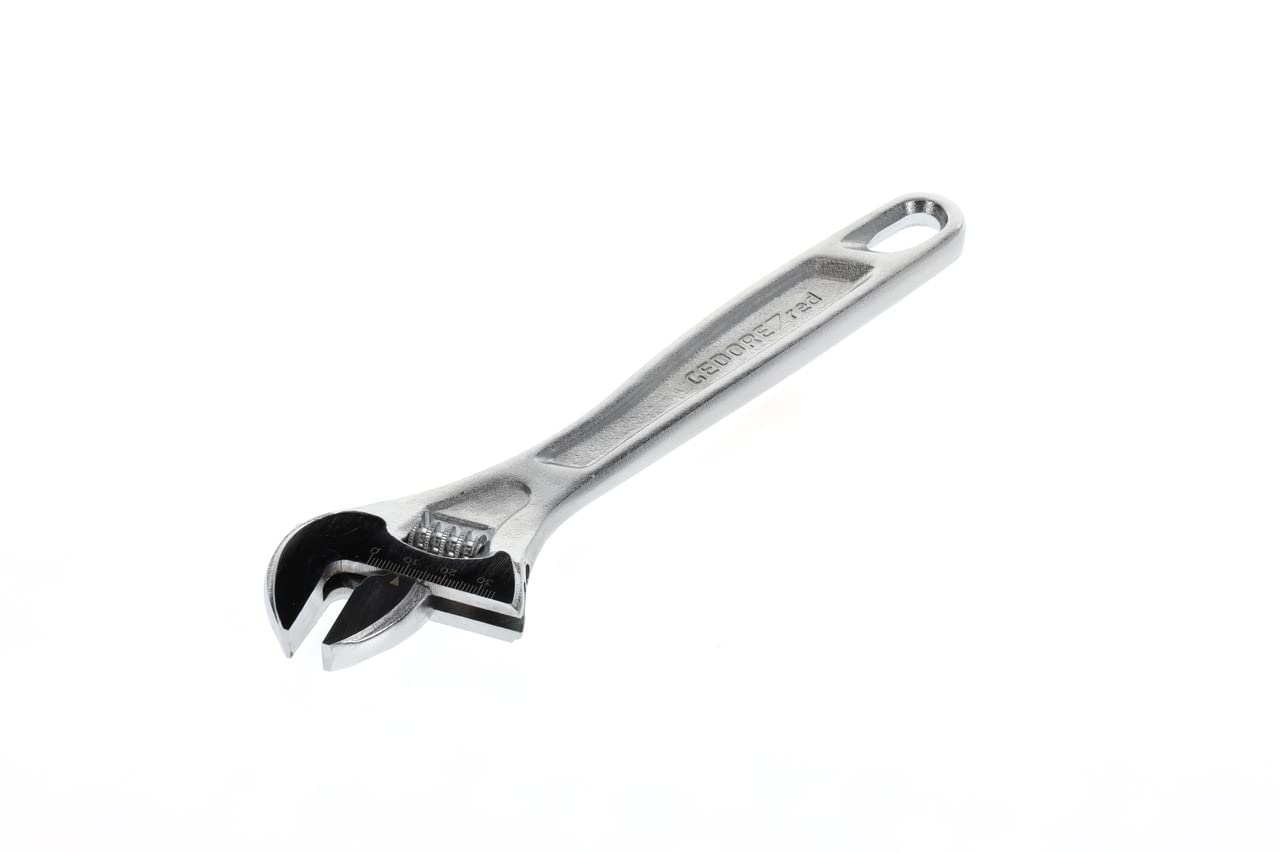 GEDORE red Single open-ended adjustable spanner, AF 34 mm (1 11/32"), Scale, Chrome-plated, Tool, R03100010