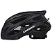 KINGBIKE Adult Bike Helmet, with Helmet Rain Cover/ Detachable Visor/ Safety Rear Led Light / Lightweight