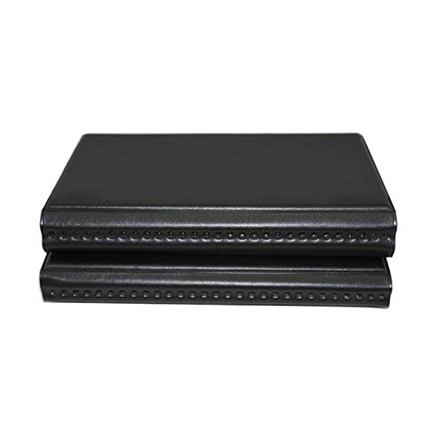 HOUSWOUKER Set of 3 Business Card Organizer Professional Business Card Holder Organizer Book PU Leather for 600 Business Cards& Stainless Steel Business Card Case