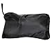 Gate Check Bag w Back Belt for Single Umbrella Strollers, Durable and Lightweight, Water-Resistant, Drawstring Closure with Adjustable Lock, Webbing Handle, Includes Stretch Zipper Pouch, Black