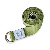 Yoga Belt Strap and Yoga Mat Carrying Sling in one, Cotton, Excellent Grip, Soft, For Stretching and Carrying Yoga Mat