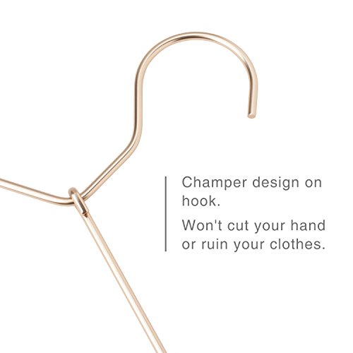 image for HOUSE DAY Metal Hangers 12 Pack Aluminum Alloy Clothes Hanger 16.2 Inc