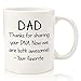 Dad, Sharing Your DNA Funny Coffee Mug - Cool Gifts for Dad - Gag Best Dad Gifts from Daughter, Son, Child, Kid - Unique Birthday Present Idea for Men - Fun Father Mug, Novelty Cup