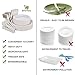 Gezond 250Pcs Disposable Dinnerware Set Compostable Sugarcane Paper Plates and Cutlery with Biodegradable Dinner Plates, Knives, Spoons and Forks for Birthday Party Picnic (White)