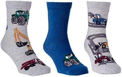 Maiwa Cotton Car socks for Boys Kids Toddler 3 Pack