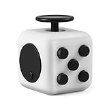 Focus Cube, Magicfly Fidget Cube For Anxiety Stress Relief Attention Focus Cube Toy For Adult Gift ADHD, White+black button
