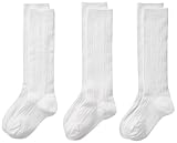 CLASSROOM Little Girls'  Uniform Cable Knee Hi Socks 3 Pack