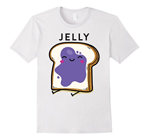 Mens Peanut Butter&amp; Jelly Matching Couple Shirts His Hers Outfits Large White