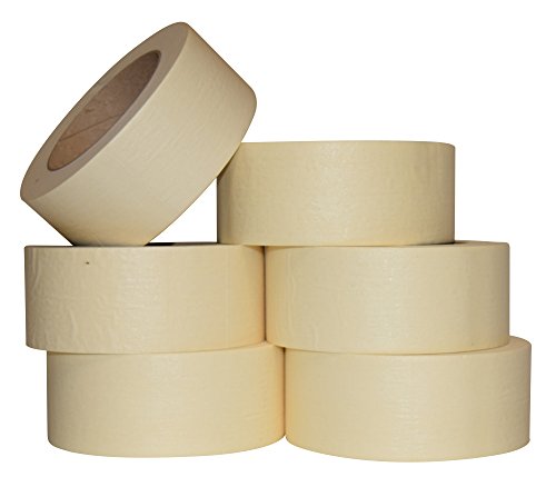 JAK Industrial Masking Tape for General Purpose / Painting - CASE of 24 - 2" x 60 yards per roll. (48mm x 55m) - Thumbnail 2