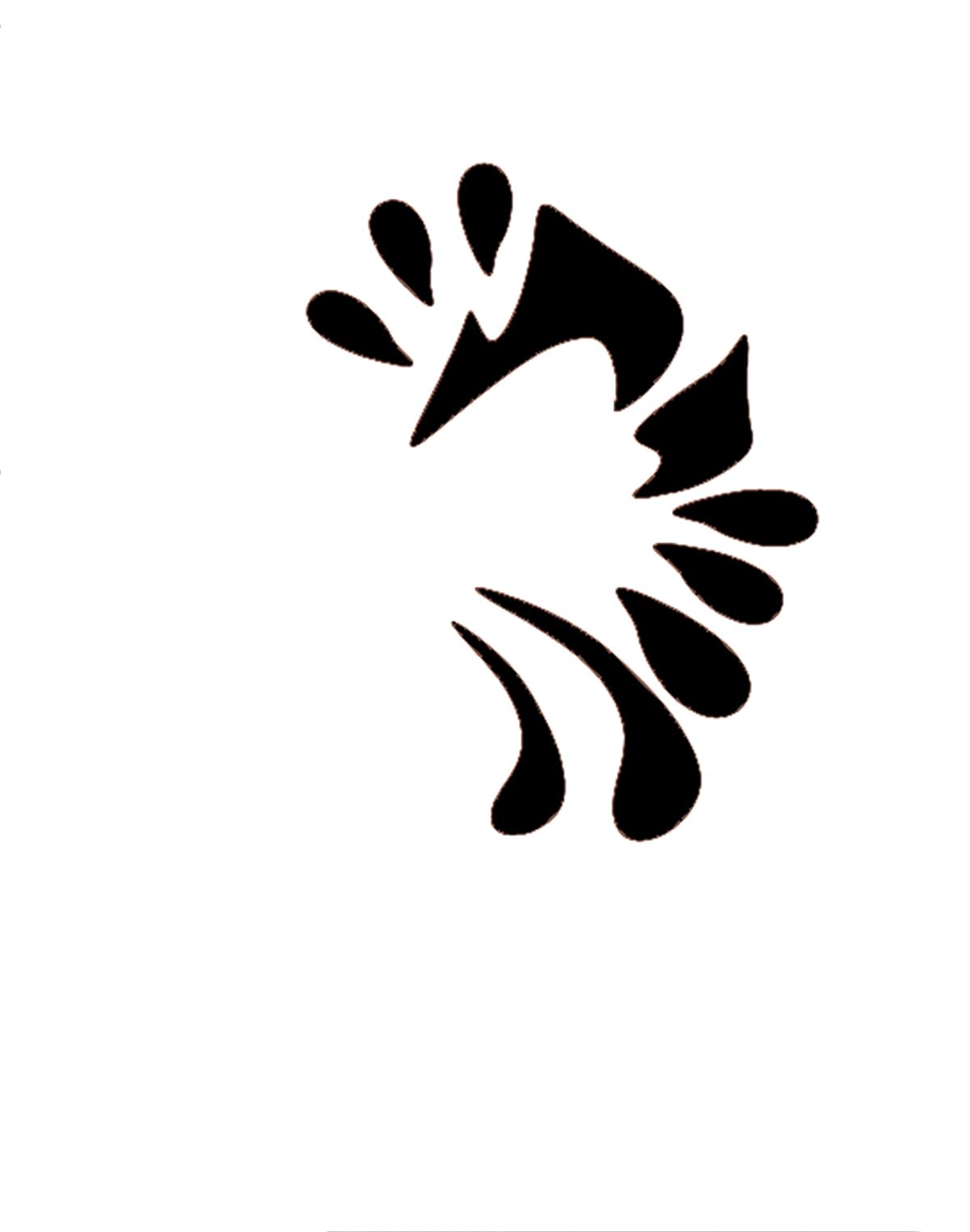 Eulenspiegel 4028362109014 109014-Face Painting Template-Basic, Unisex-Adult