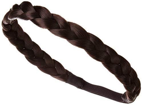 GugzyBraided Faux Hair Plaits Soft Extensions Stretchy Headband Hairband | Hair Plaited Plait Elastic Hairband for Girls & Women