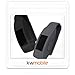 kwmobile 2X Clip Holders Compatible with Fitbit Inspire/Inspire HR - Clip-On Holder Replacement Set - Black/Grey