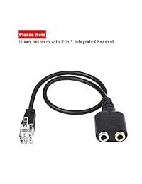 onvian 3,5 mm hembra a RJ9 Male Plug auricular jack teléfono Cable Adaptador de audio