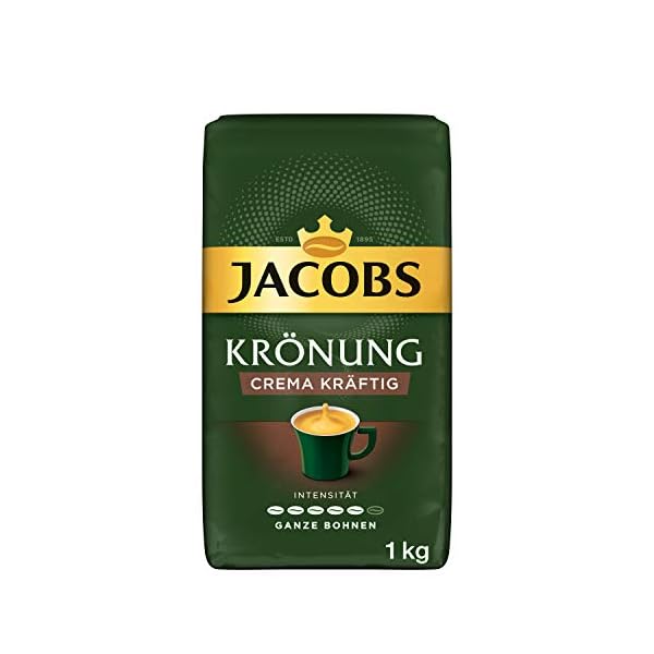 Jacobs Kaffeebohnen Krönung Crema kräftig, 1 kg Bohnenkaffee
