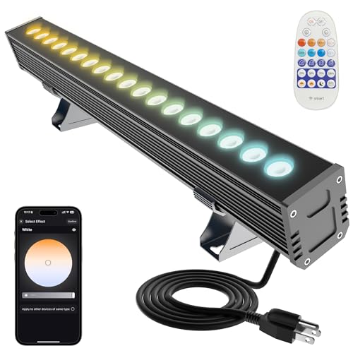 Smart LED Light Bar 20" – WiFi App & Remote Controlled RGB